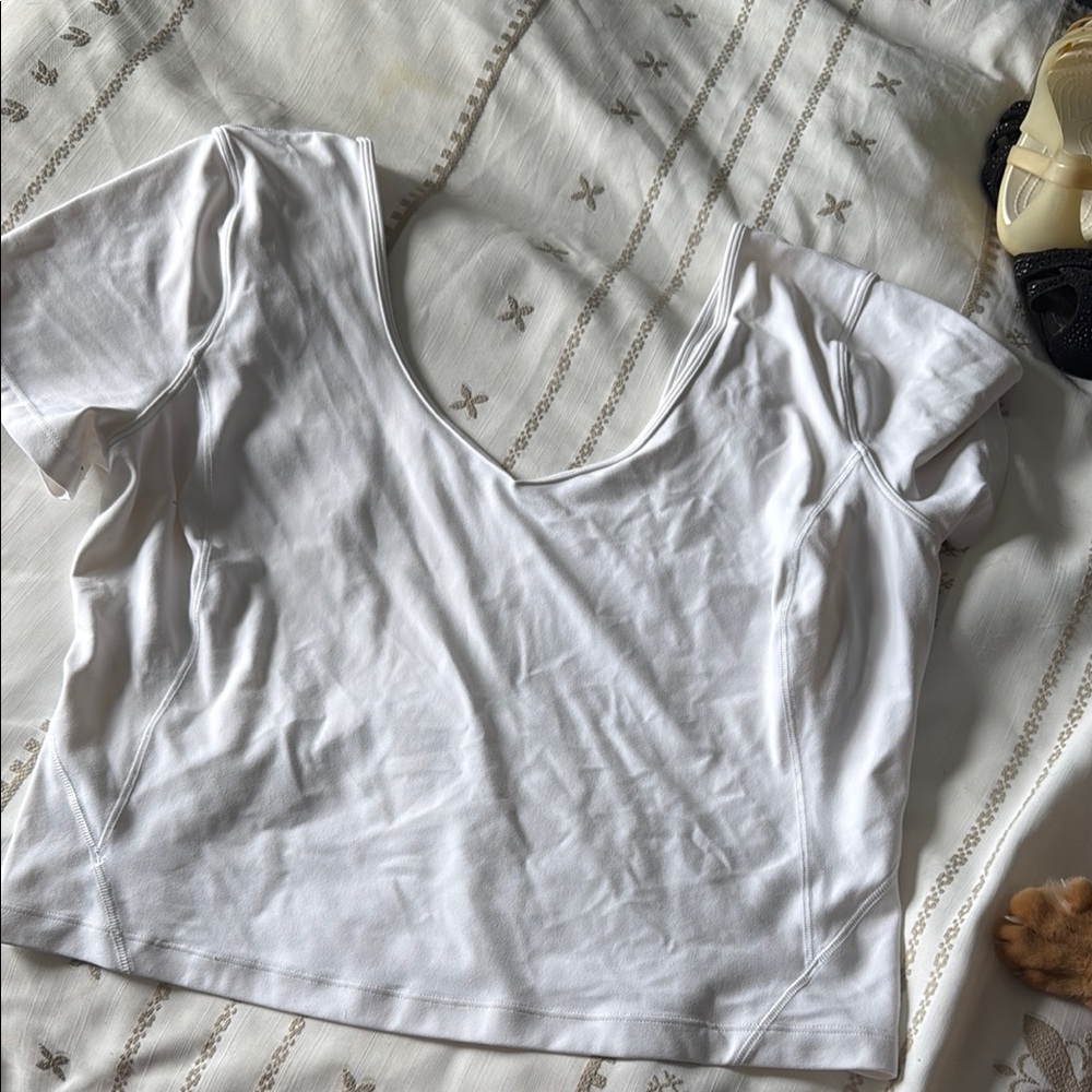 lululemon athletica White Crop Top